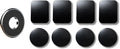 Magnetic Phone Mount for Car [Powerful Magnet] with [8 Pack] 3M Black Metal Plates Phone Holder for Car, Universal Magnetic Phone Mount Holder for Phones and Mobile Devices. (Black & Silver)
